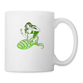 Sirène Mythique Rétro Sea Mermaid Princess neon - Mug blanc - blanc - Droite