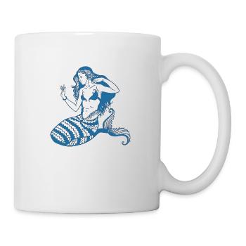 Sirène Mythique Rétro Sea Mermaid Princess neon - Mug blanc - blanc - Droite
