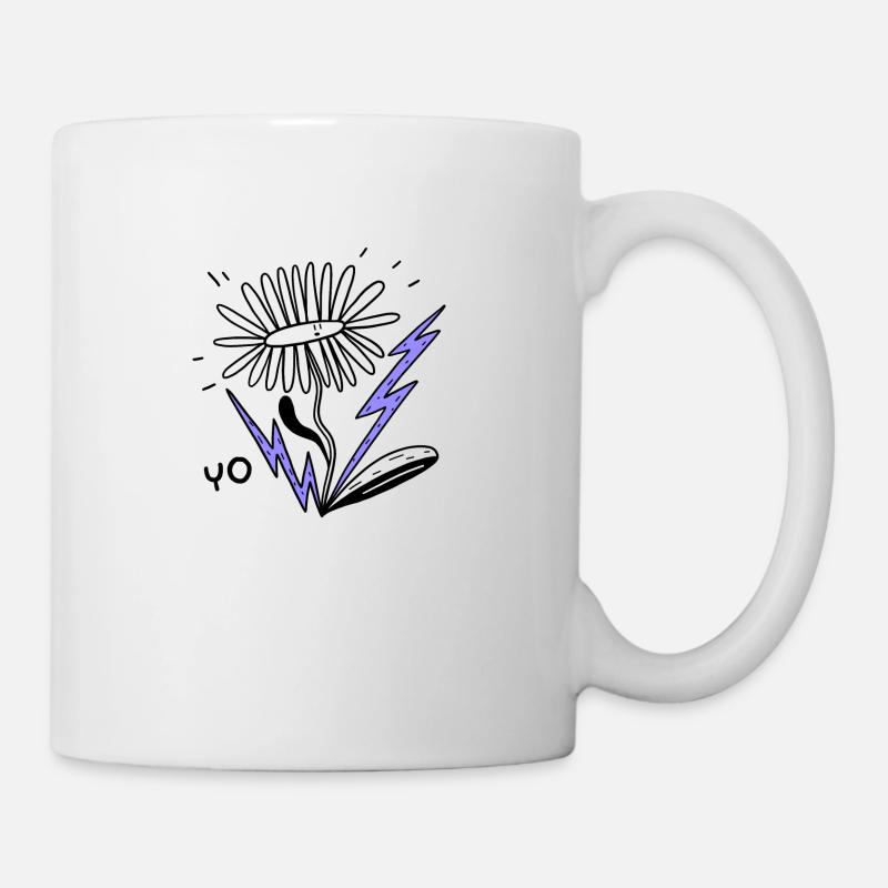 Fleur électrique - Mug blanc - blanc