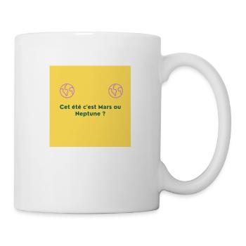 Mars OU Neptune - Mug blanc - blanc - Droite