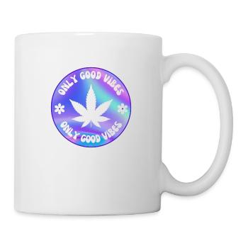 ONLY GOOD VIBES - Tasse - Weiß - Rechts