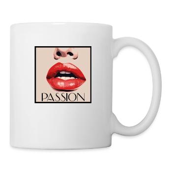 Lippen Passion - Leidenschaft - Tasse - Weiß - Rechts