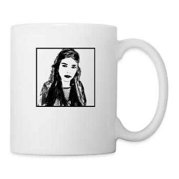 Frau Porträt 44 Cornelia Pompeius Ehefrau - Tasse - Weiß - Rechts