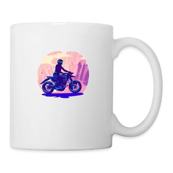 Motorcycle Fan Motorcross Motorcross Motorcyclists - Mug - white - Right