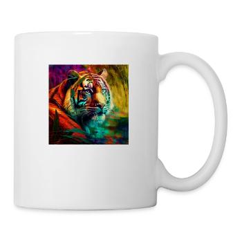 Echter König des Dschungels - Tasse - Weiß - Rechts