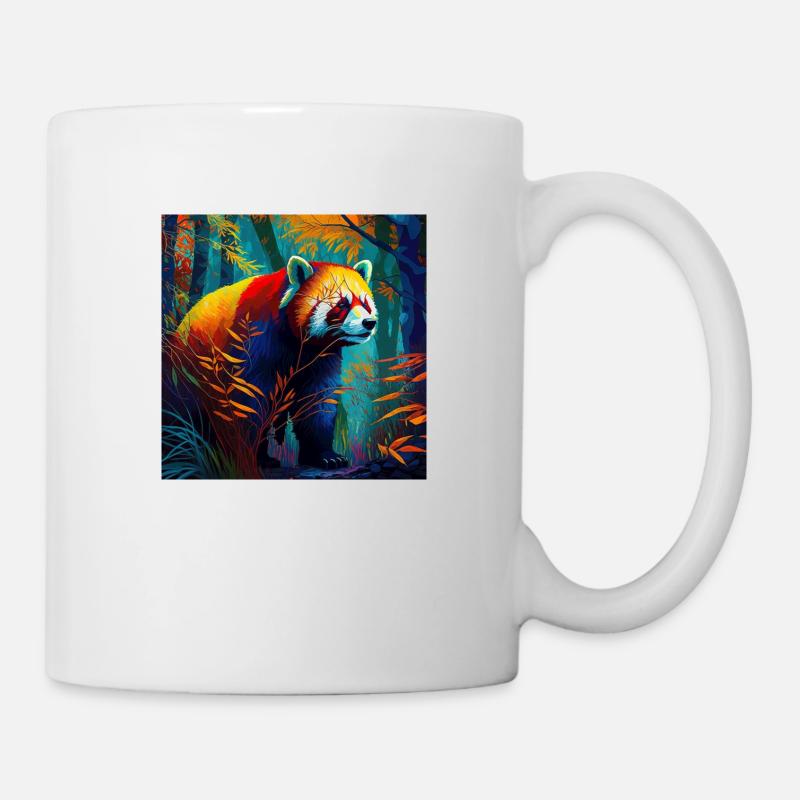 Niedlicher Roter Panda - Tasse - Weiß