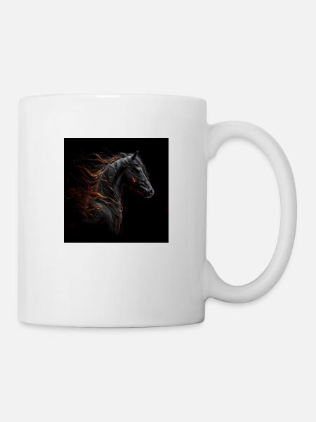 Feuriges Pferd Nr. 16 - Tasse - Weiß