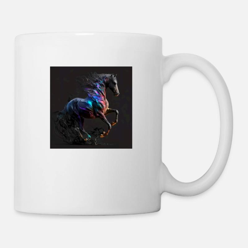Feuriges Pferd Nr. 14 - Tasse - Weiß