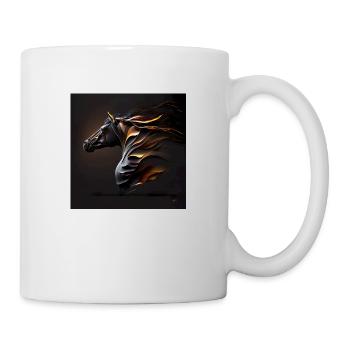 Fiery horse n°12 - Mug - white - Right
