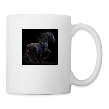 Feuriges Pferd - Tasse - Weiß - Rechts