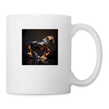 Feuriges Pferd Nr. 8 - Tasse - Weiß - Rechts