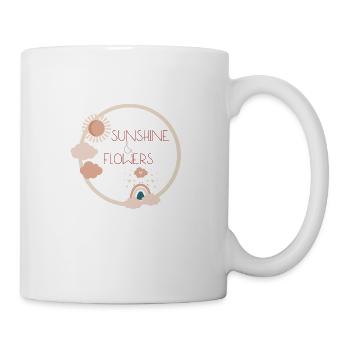 SOLEIL ET FLEURS - Mug blanc - blanc - Droite