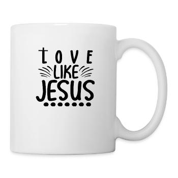 Aimer comme Jésus - Mug blanc - blanc - Droite