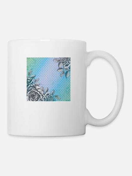 Rose background - Mug - white