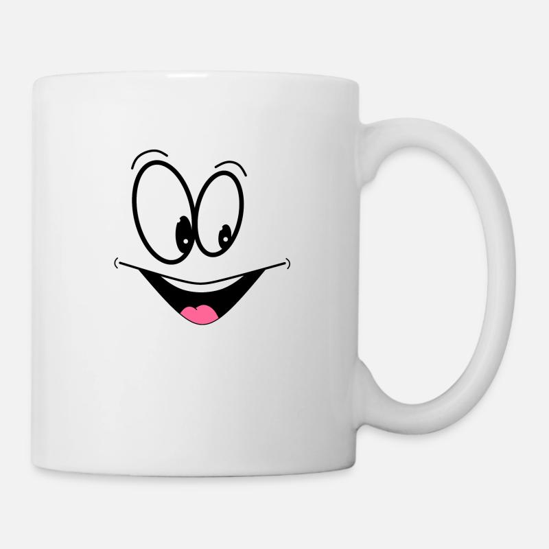 Lächeln - Tasse - Weiß
