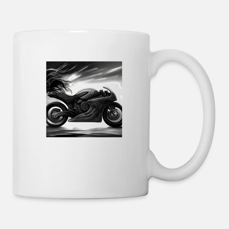 Motorrad - Tasse - Weiß