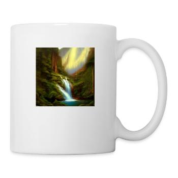 Wasserfall - Tasse - Weiß - Rechts