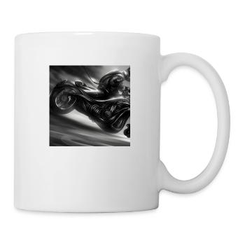 Motorrad - Tasse - Weiß - Rechts