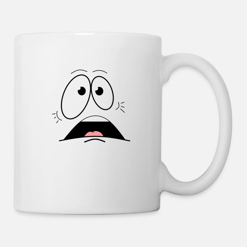 Schreck - Tasse - Weiß