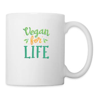 Vegan for life - Mug - white - Right