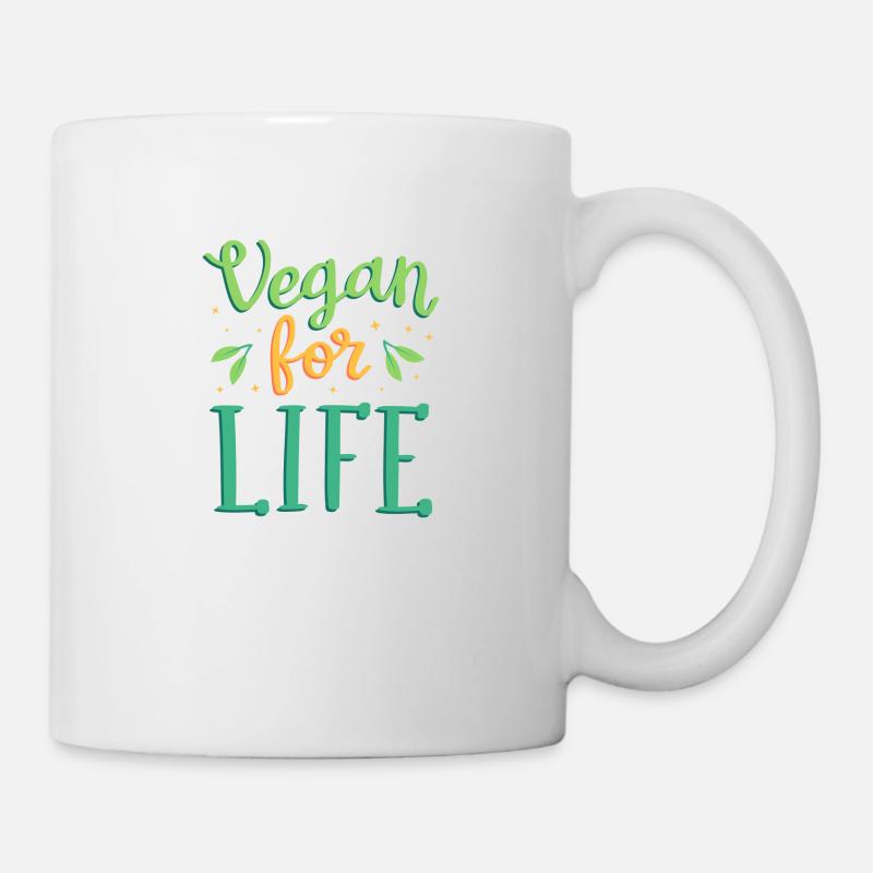 Vegan fürs Leben - Tasse - Weiß