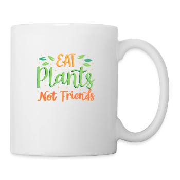 Mangez des plantes, pas des amis - Mug blanc - blanc - Droite