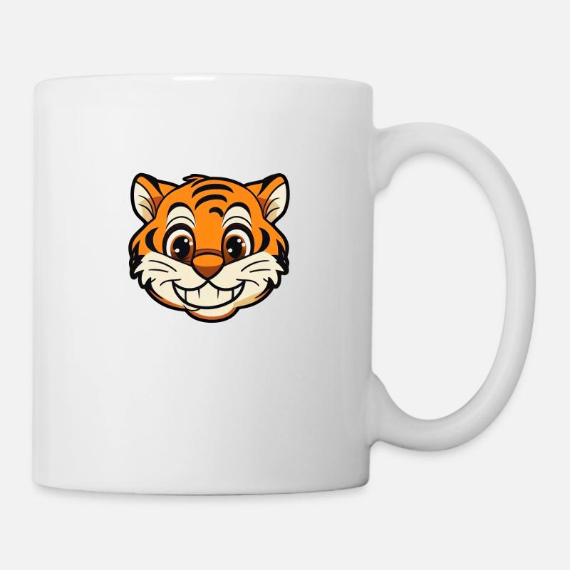 Cartoon Tiger - Tasse - Weiß