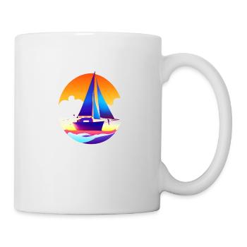 Voilier Voile Voile Voile Voile - Mug blanc - blanc - Droite