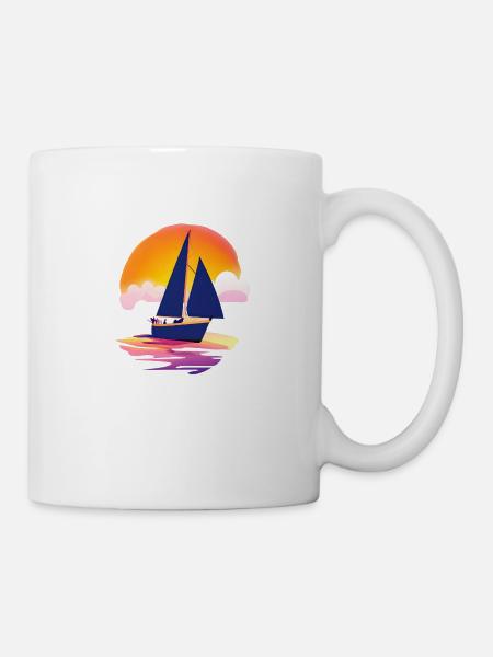 Sailing Sailing Sailing Sailing Sailboat - Mug - white