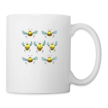Bienen - Tasse - Weiß - Rechts