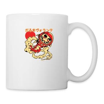 Flying Daruma doll - Mug - white - Right