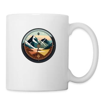 Boussole extérieure en montagne - Mug blanc - blanc - Droite