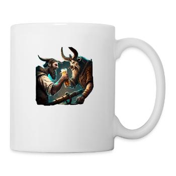 Seeman se bat pour sa bière. Motif cool - Mug blanc - blanc - Droite