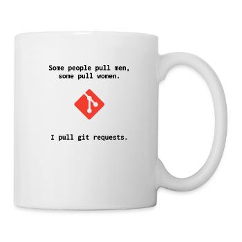 Git Witz - Pull Requests - Tasse - Weiß - Rechts