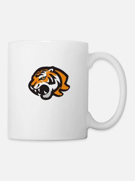 Tigre rugissant - Mug blanc - blanc