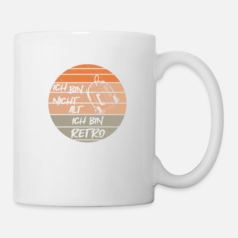 retro nicht alt, kassenttenplayer, geburtstag - Tasse - Weiß