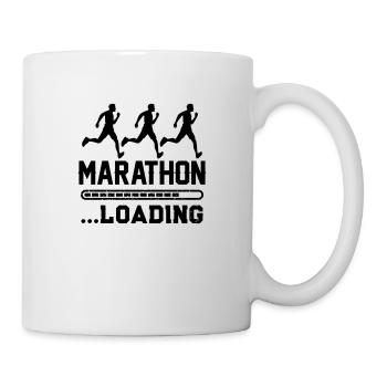 marathon loading 1 - Tasse - Weiß - Rechts