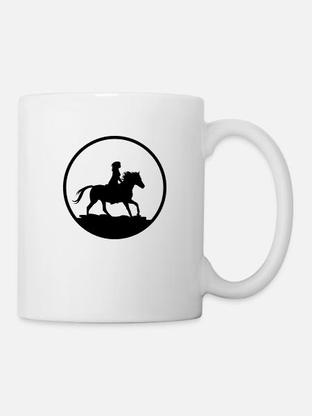 reiterin - Tasse - Weiß
