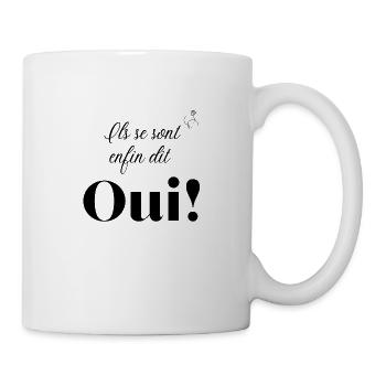Ils se sont enfin dit oui - Mug blanc - blanc - Droite