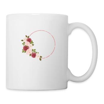 Team de la mariée floral - Mug blanc - blanc - Droite