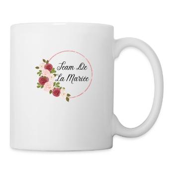 Team de la mariée floral - Mug blanc - blanc - Droite