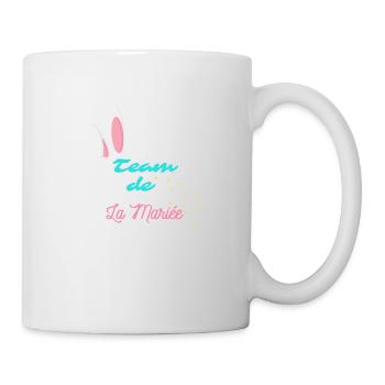 "Team La Mariée Lapin" - Pour un mariage adorable - Mug blanc - blanc - Droite
