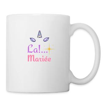 "La Mariée licorne" - Pour un mariage inoubliable - Mug blanc - blanc - Droite