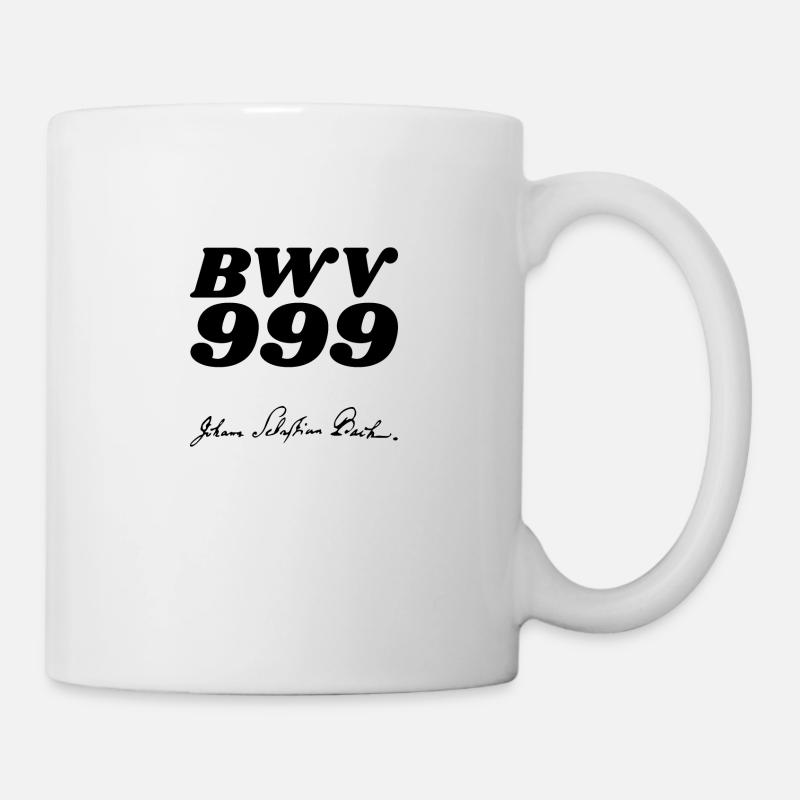 Johann Sebastian Bach BWV 999 - Tasse - Weiß