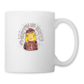 Everything hurts - Mug - white - Right