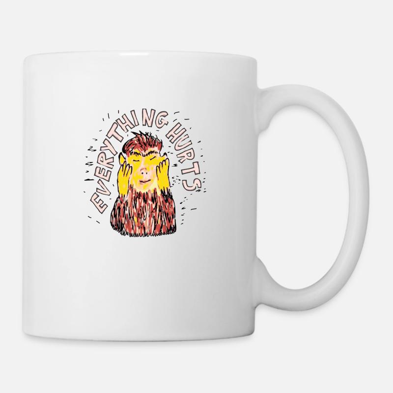 Everything hurts - Mug - white
