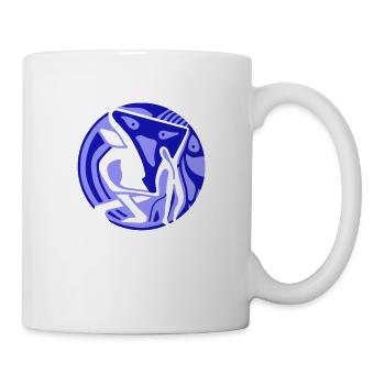 Marionetten. Kontrolle in einem Puppenspiel - Tasse - Weiß - Rechts