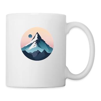 Mountain Landscape Geometric Art - Mug - white - Right