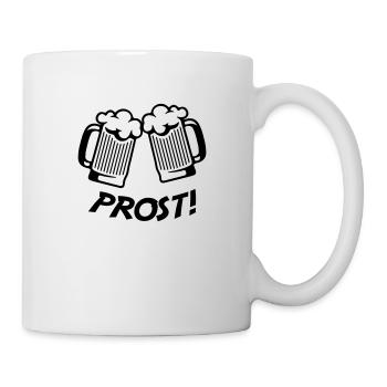 bier prost - Tasse - Weiß - Rechts