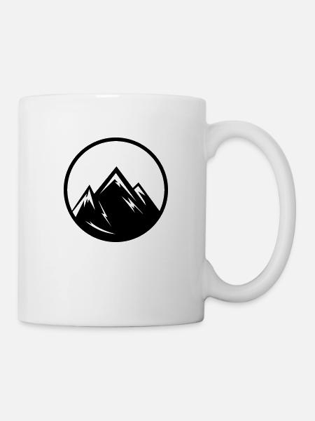 mountains - Tasse - Weiß